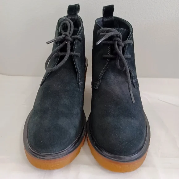 Clarks Shoes Clarks Clarkford Dbt Black Suede Laceup Wedge